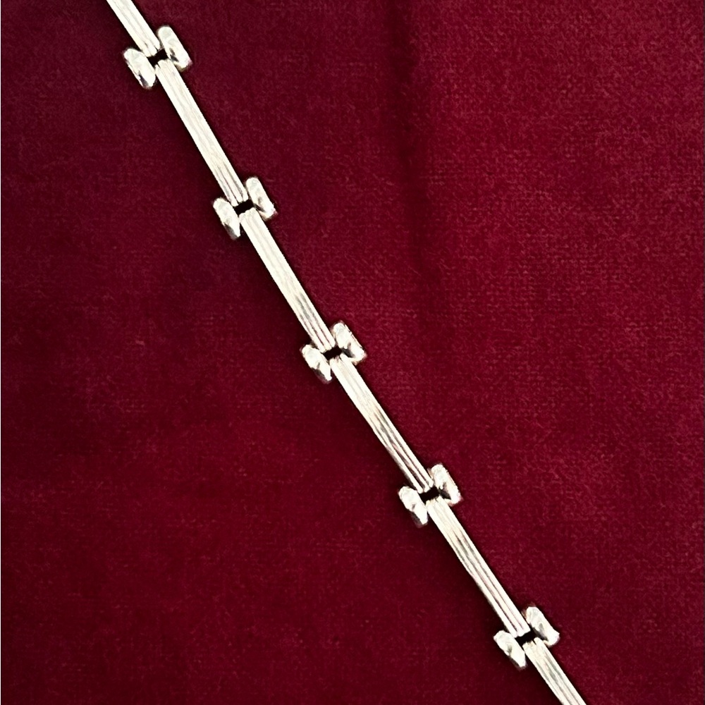 Silver Bow Accent Womens Bracelet - Silver